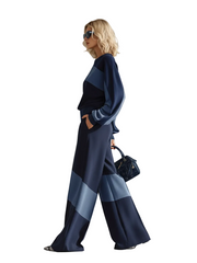 Kendal – Lässiges Trainingsanzug-Set mit Sweatshirt und Patchwork-Jogginghose – Ansicht 2