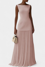 Damen-Chiffon-Abendkleid Silvana mit Falten – Ansicht 5