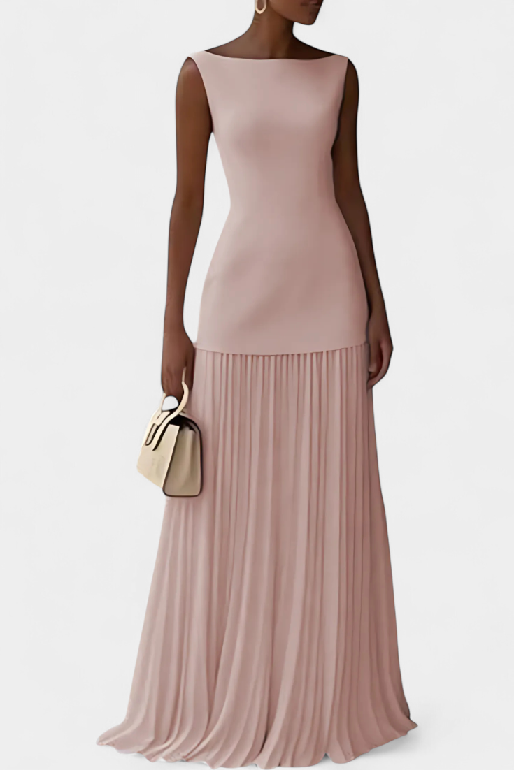 Damen-Chiffon-Abendkleid Silvana mit Falten – Ansicht 5