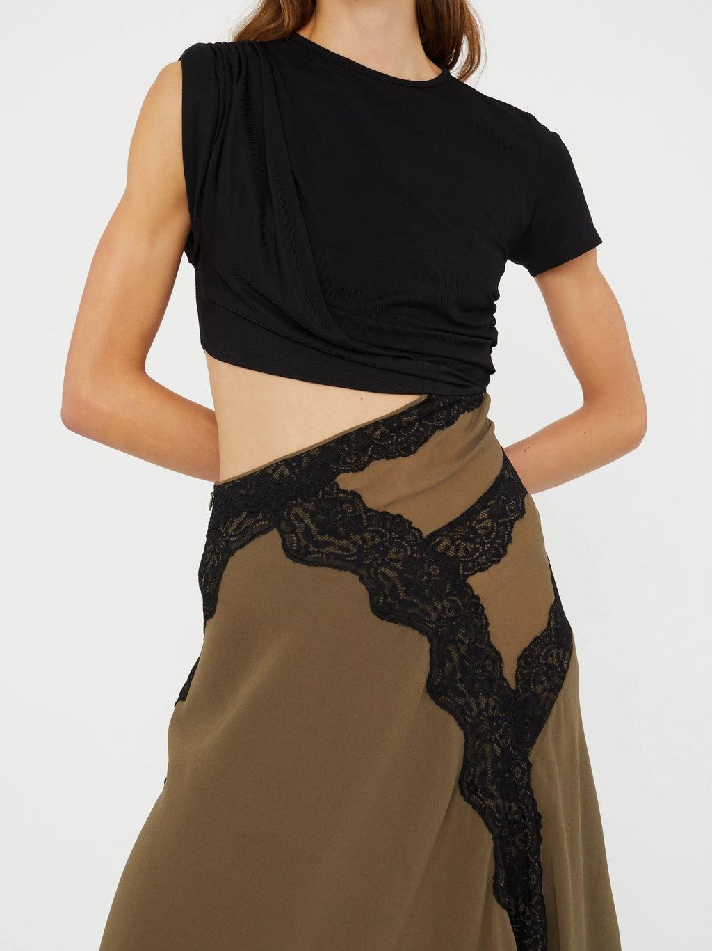 Alice | Midikleid mit gedrehtem Blusendetail