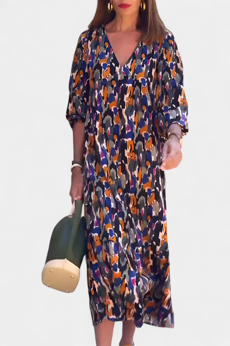 Teodora – Retro-Damenkleid mit Puffärmeln – Ansicht 5