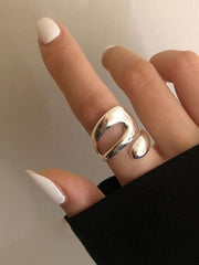 Eleganter verstellbarer Damenring aus Edelstahl – Ansicht 5