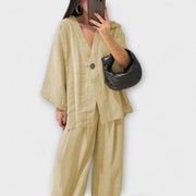 Damen-Freizeitset Jacqueline mit Top und Hose – Ansicht 9
