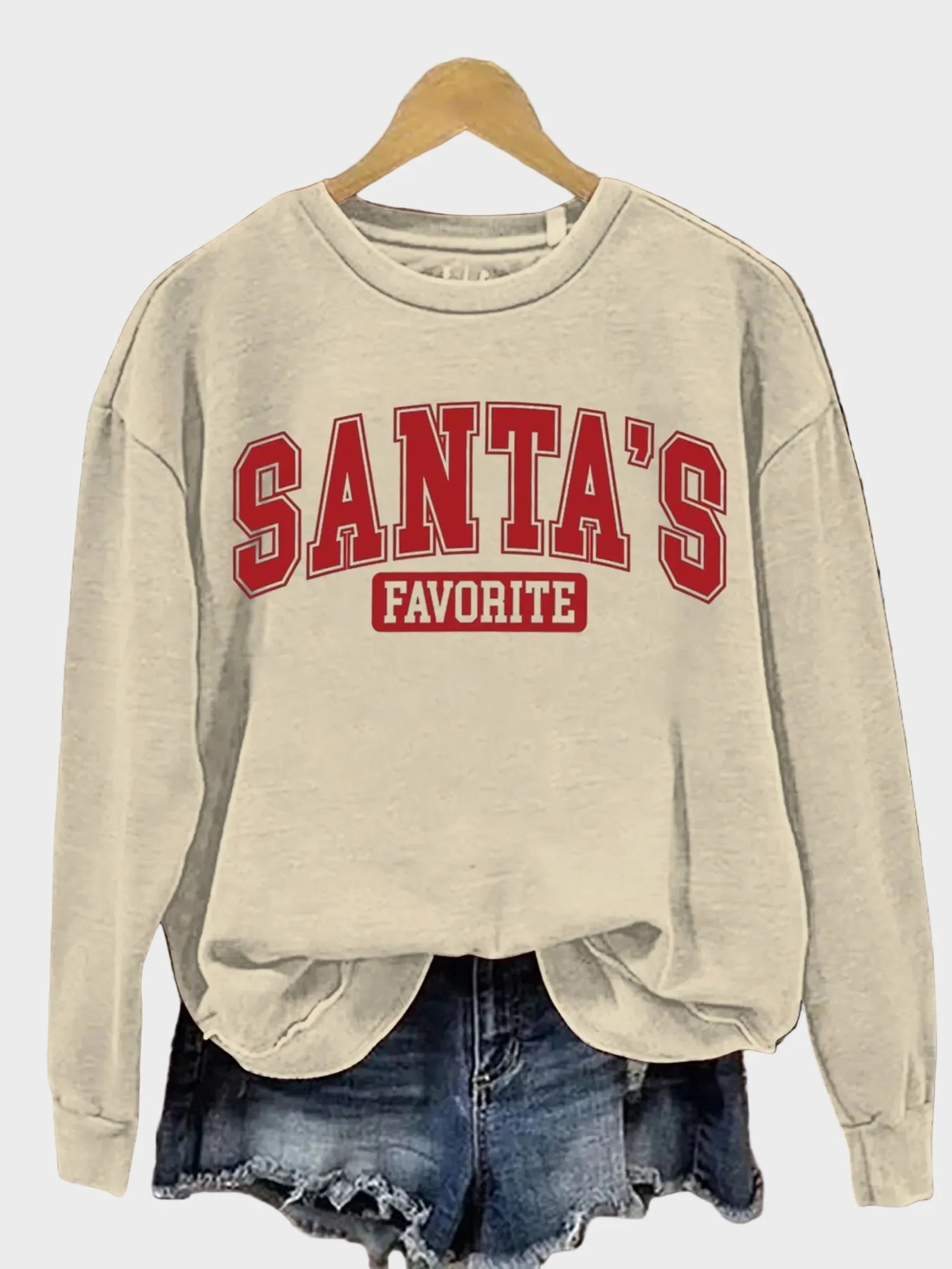 Shana – Damen-Sweatshirt mit Weihnachtsmuster – Ansicht 3