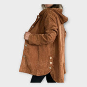 Cordia – Langer lässiger Damenmantel mit Kapuze – Ansicht 9