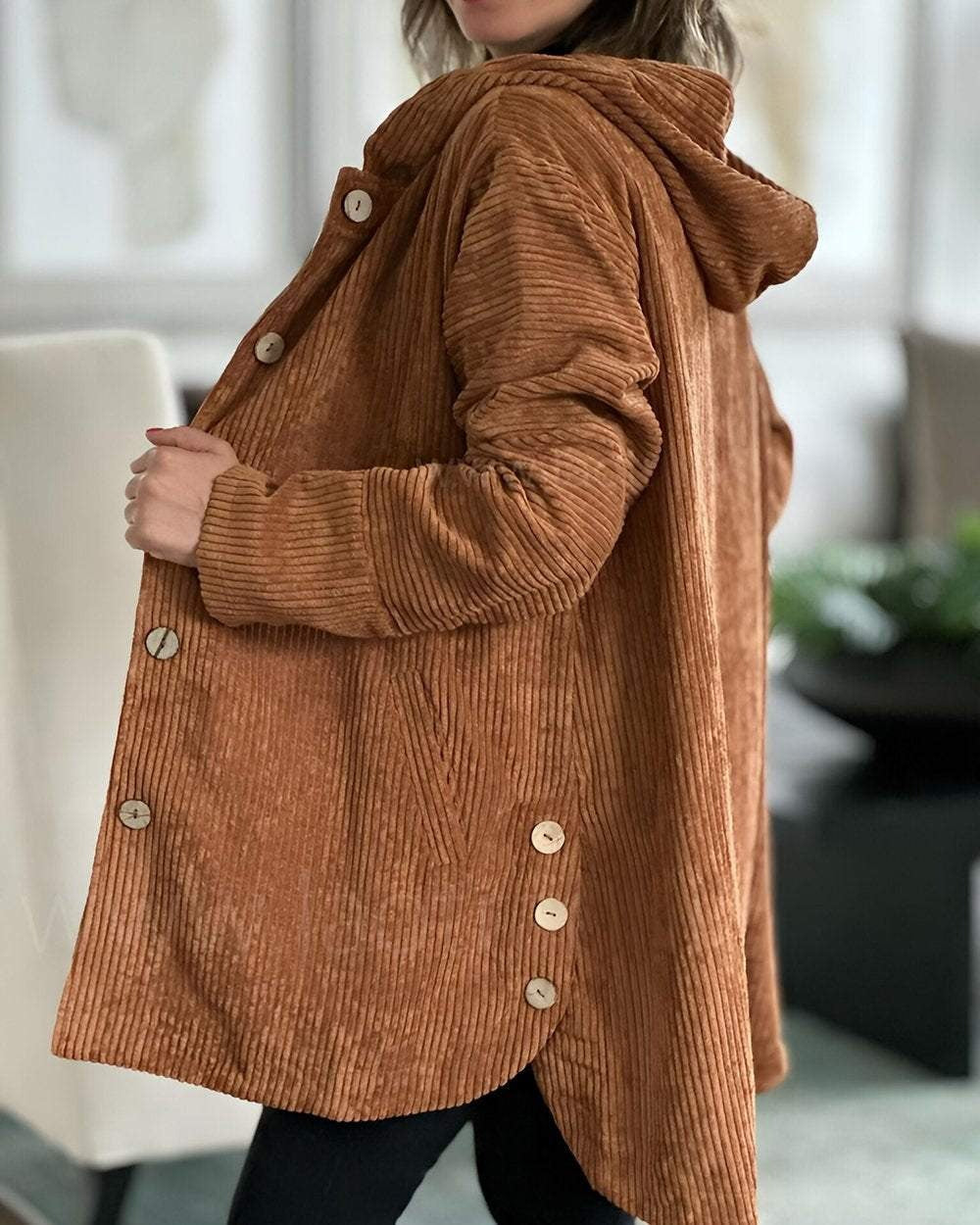 Cordia – Cordjacke für Damen mit Kapuze – Ansicht 8