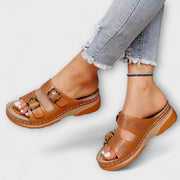 Orthopädische Damen-Ledersandalen – Ansicht 3