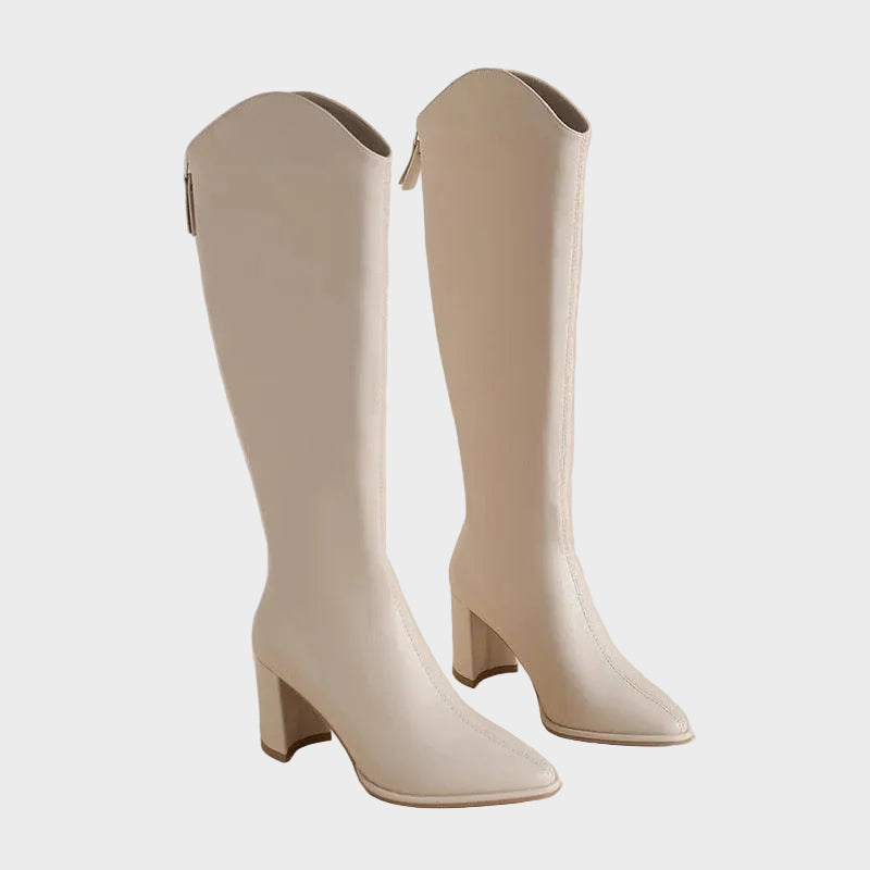 Oslo – Leder-Kniestiefel für Damen – Ansicht 4