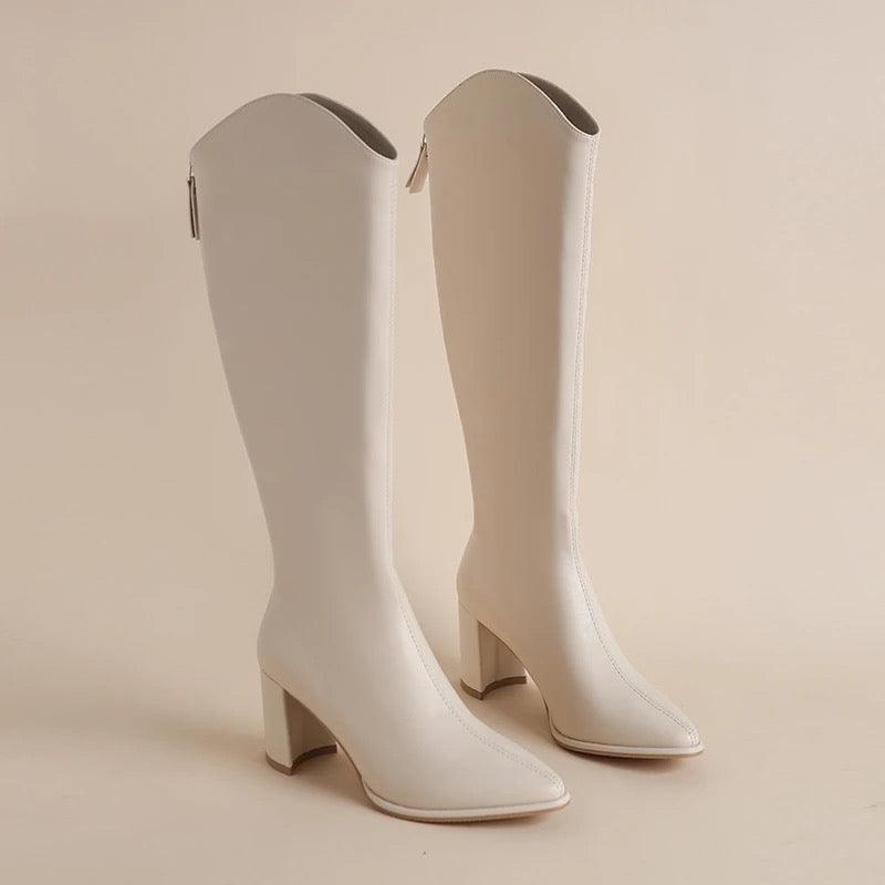 Precious – Kniehohe Lederstiefel für Damen – Ansicht 4