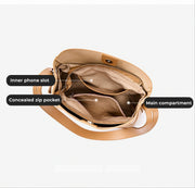 Dorothea – Übergroße Bucket-Schultertasche für Damen aus Leder – Ansicht 10