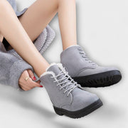 Warme Winterstiefel für Damen in Wildleder-Optik – Ansicht 2