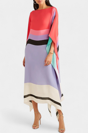 Eleonora – Damen-Kaftan mit geometrischem Muster – Ansicht 16