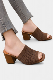 Damen-Sandalen Christy mit Mesh-Blockabsatz – Ansicht 3