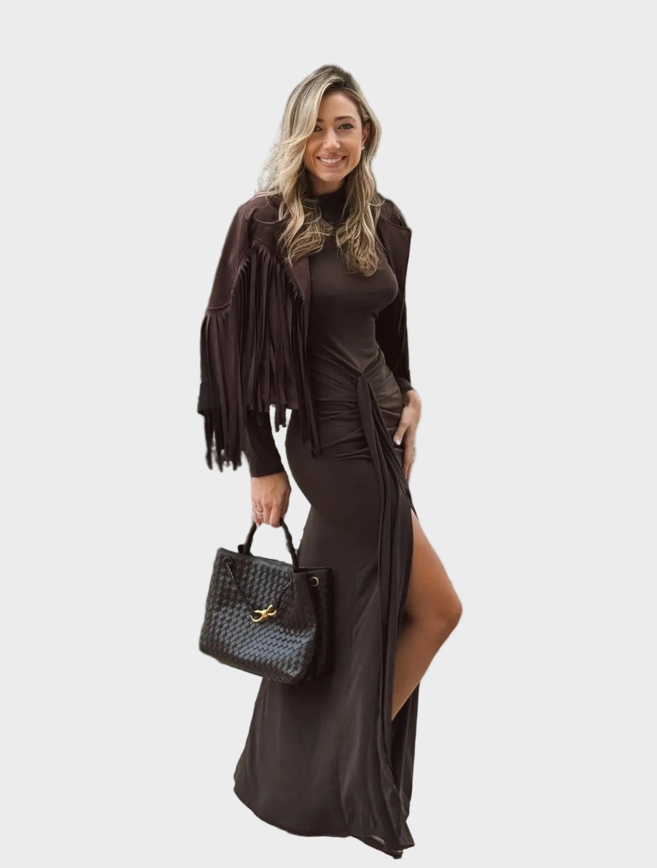 Evie – Langärmeliges Maxikleid für Damen
