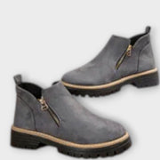 Elegante orthopädische Stiefeletten für Damen in einfarbigem Design – Ansicht 8