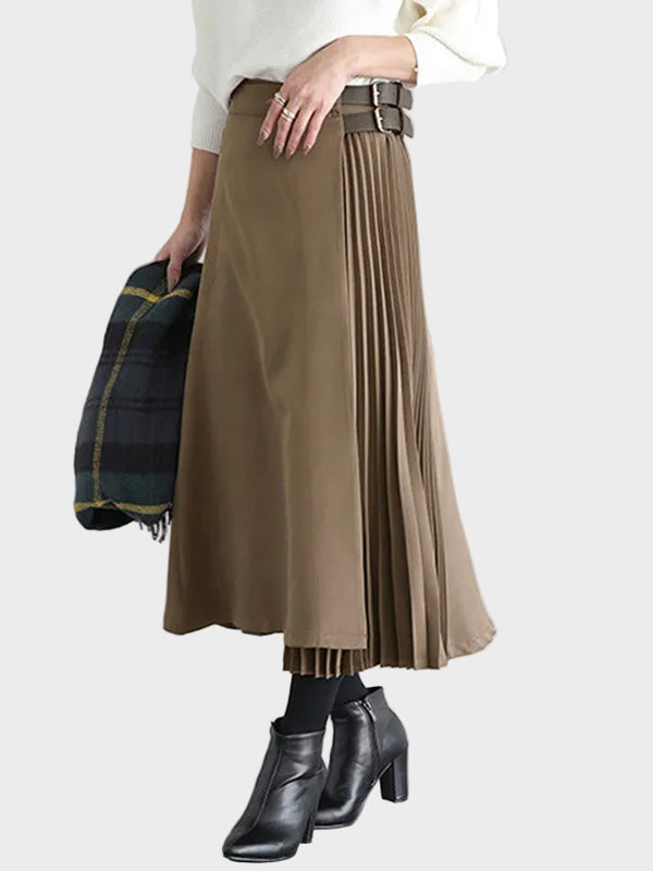 Giana – Eleganter plissierter A-Linien-Rock