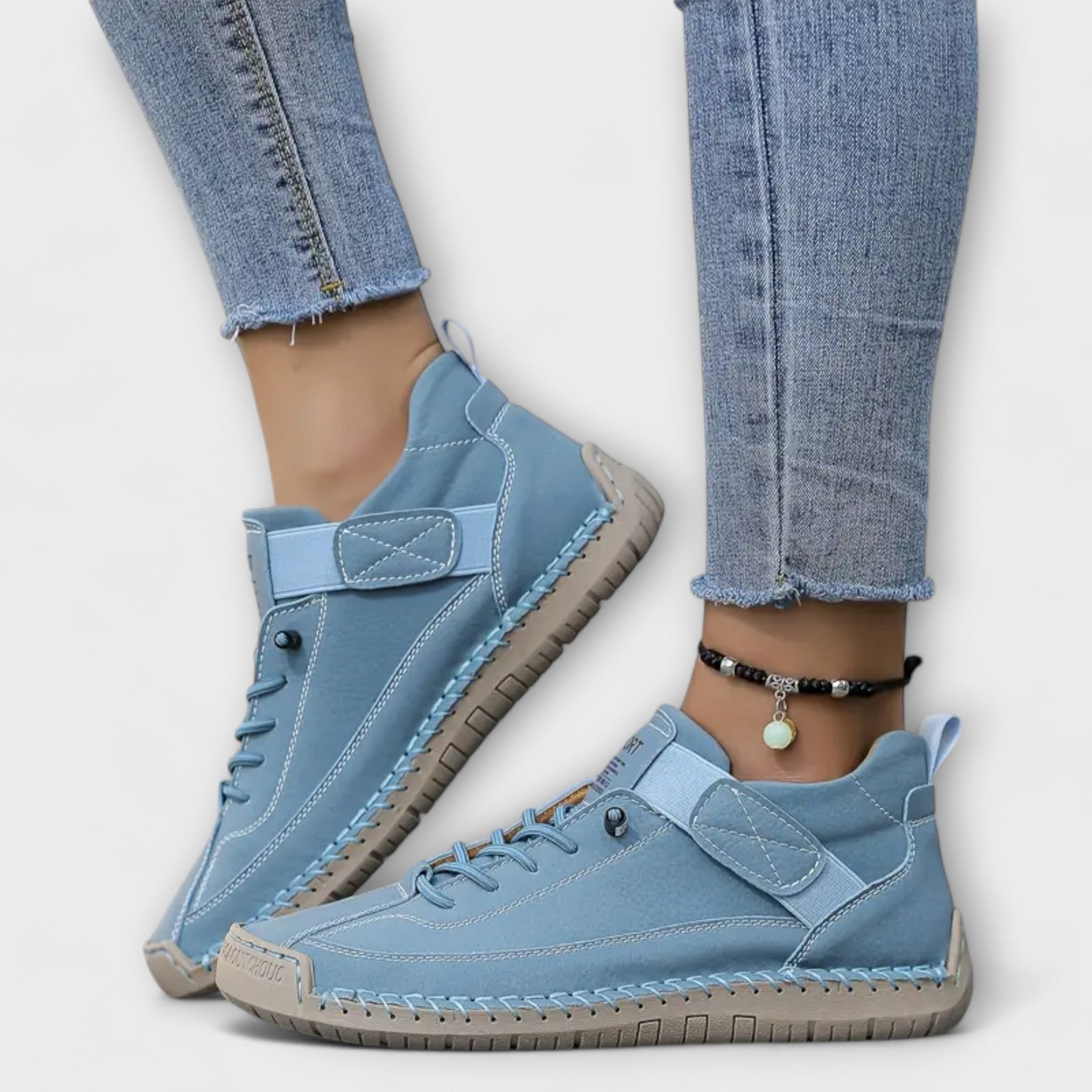 Vintage Chelsea-Boots für Damen mit Schnürung – Ansicht 10