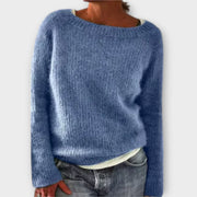 Einfarbiger Damen-Strickpullover Regine – Ansicht 3