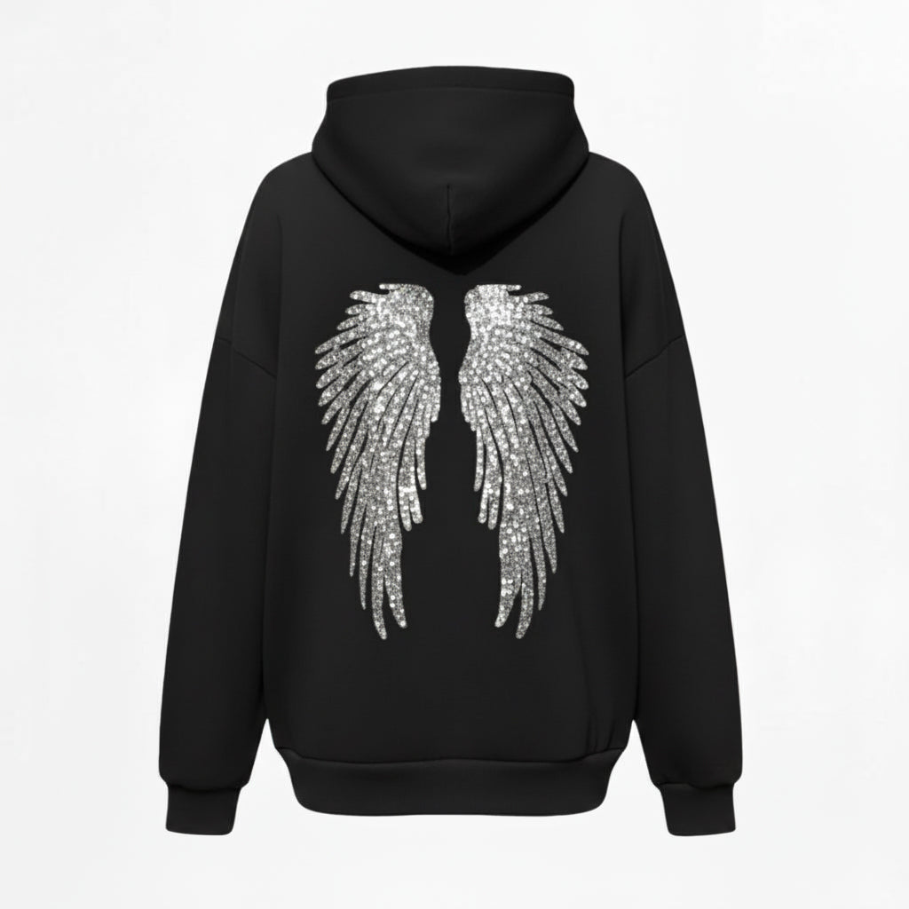 Avana – Damen-Set aus Hoodie und Trainingshose mit Engelsflügeln – Ansicht 4