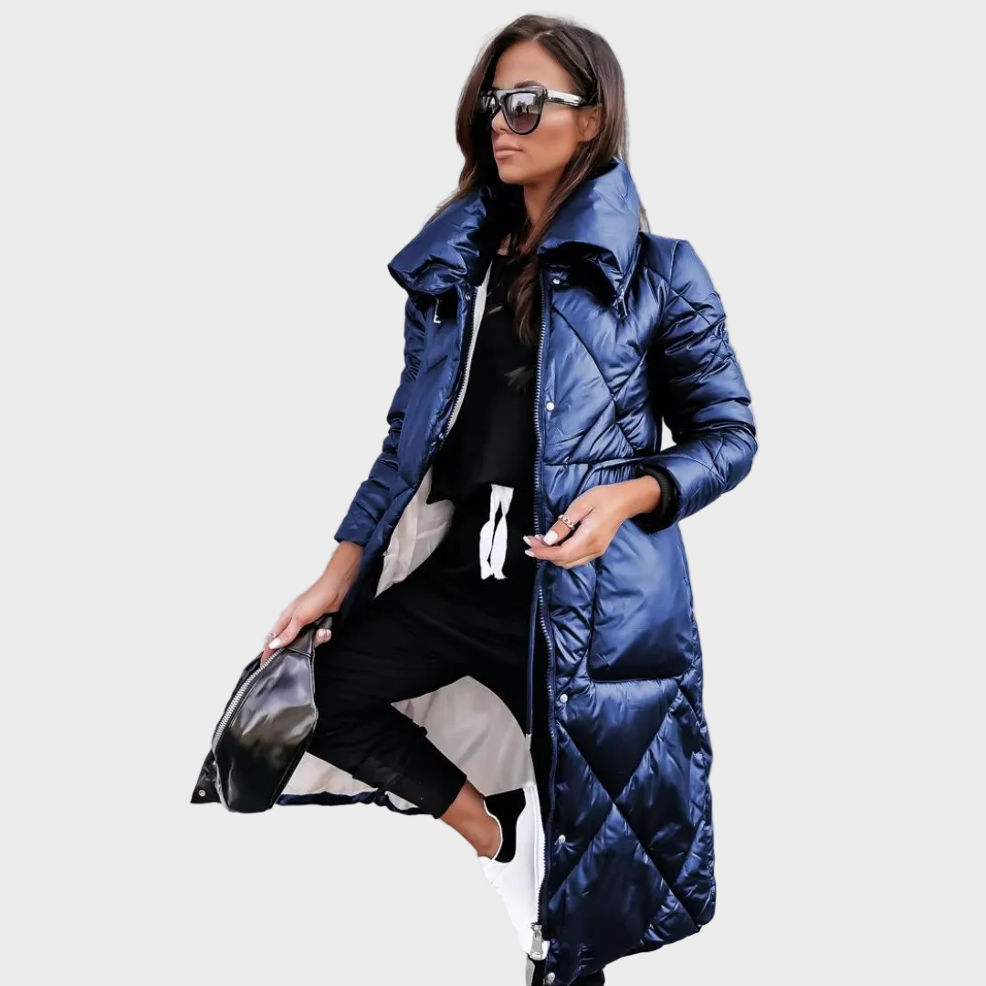 Elsa – Eleganter warmer Wintermantel für Damen – Ansicht 5