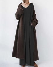 Eudora – Elegantes Maxikleid für Damen mit V-Ausschnitt – Ansicht 8