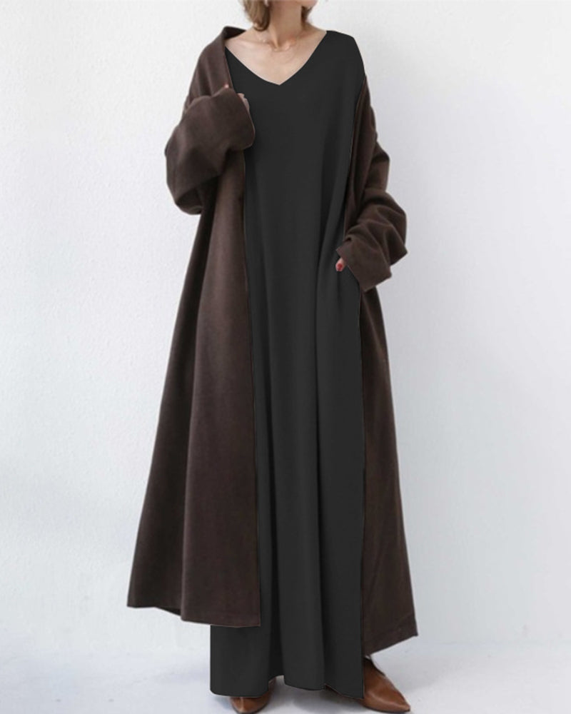 Eudora – Elegantes Maxikleid für Damen mit V-Ausschnitt – Ansicht 8