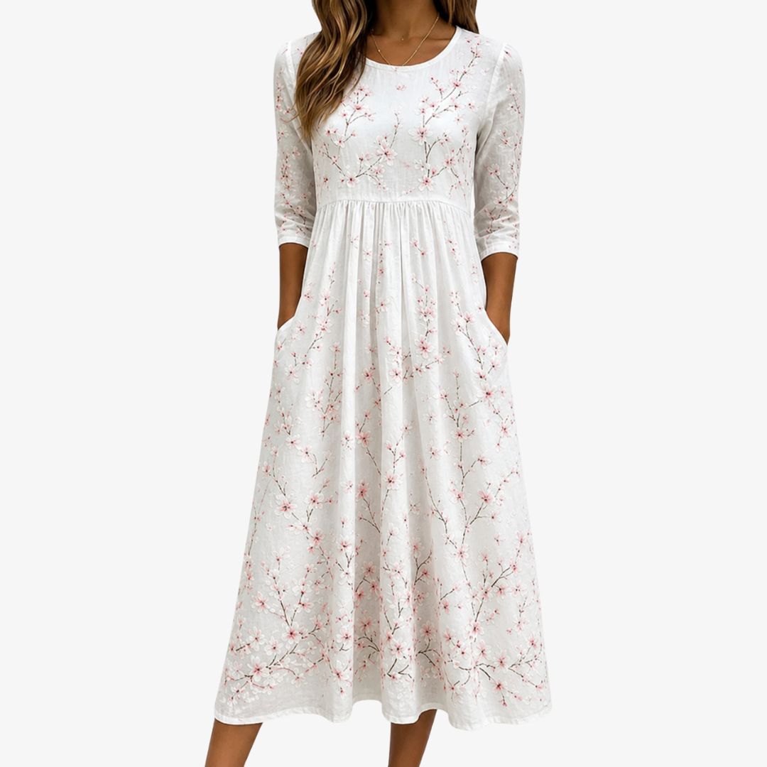 Hannelore | Lässiges Kleid mit Blumenmuster