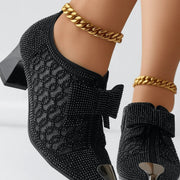 Damen-Pumps Vivienne mit Schleife und Strass – Ansicht 6