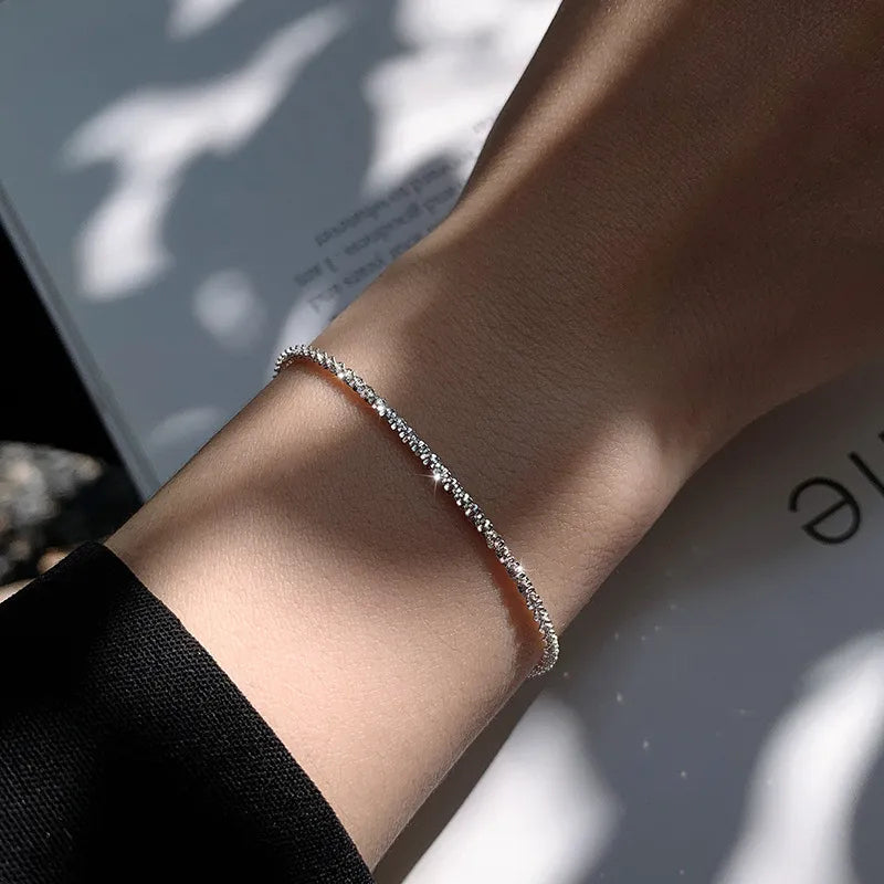 Glänzendes Damenarmband aus 925er Silber