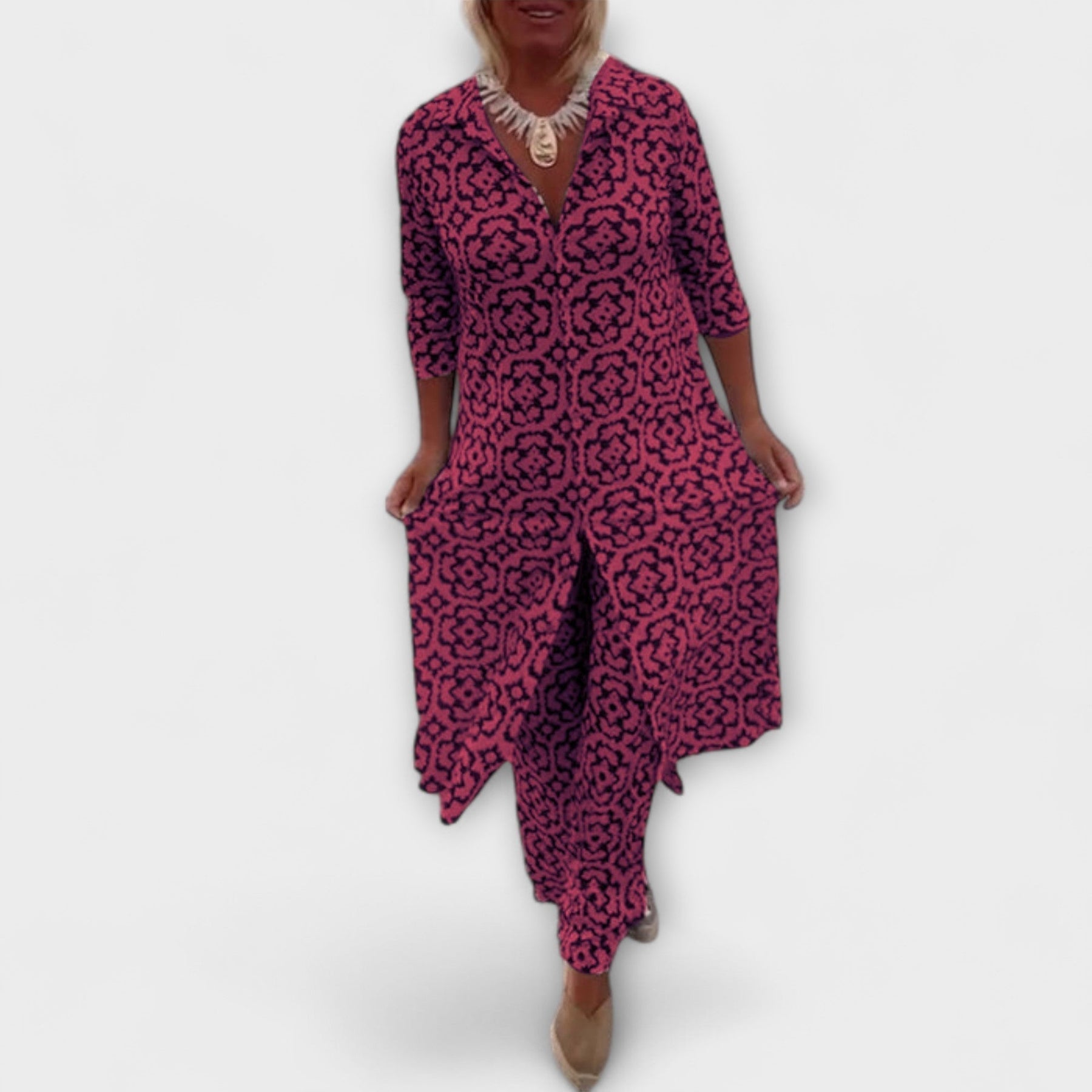 Camila – Geometrisches zweiteiliges Damen-Set – Ansicht 3