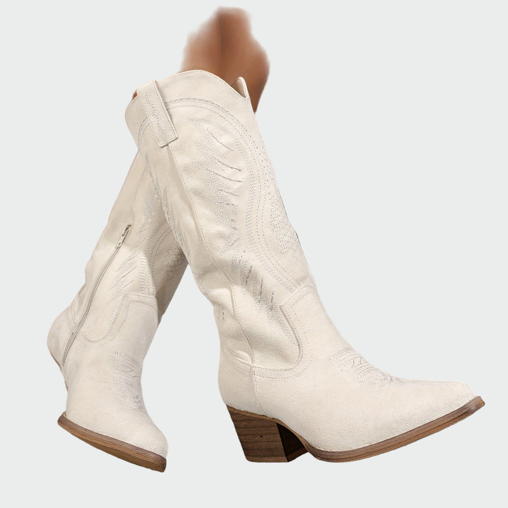 Stilvolle, bestickte Westernstiefel