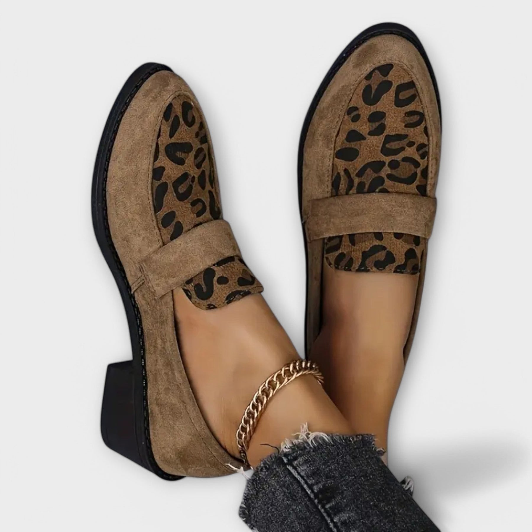 Elegante Damenschuhe Karla mit Leopardenmuster