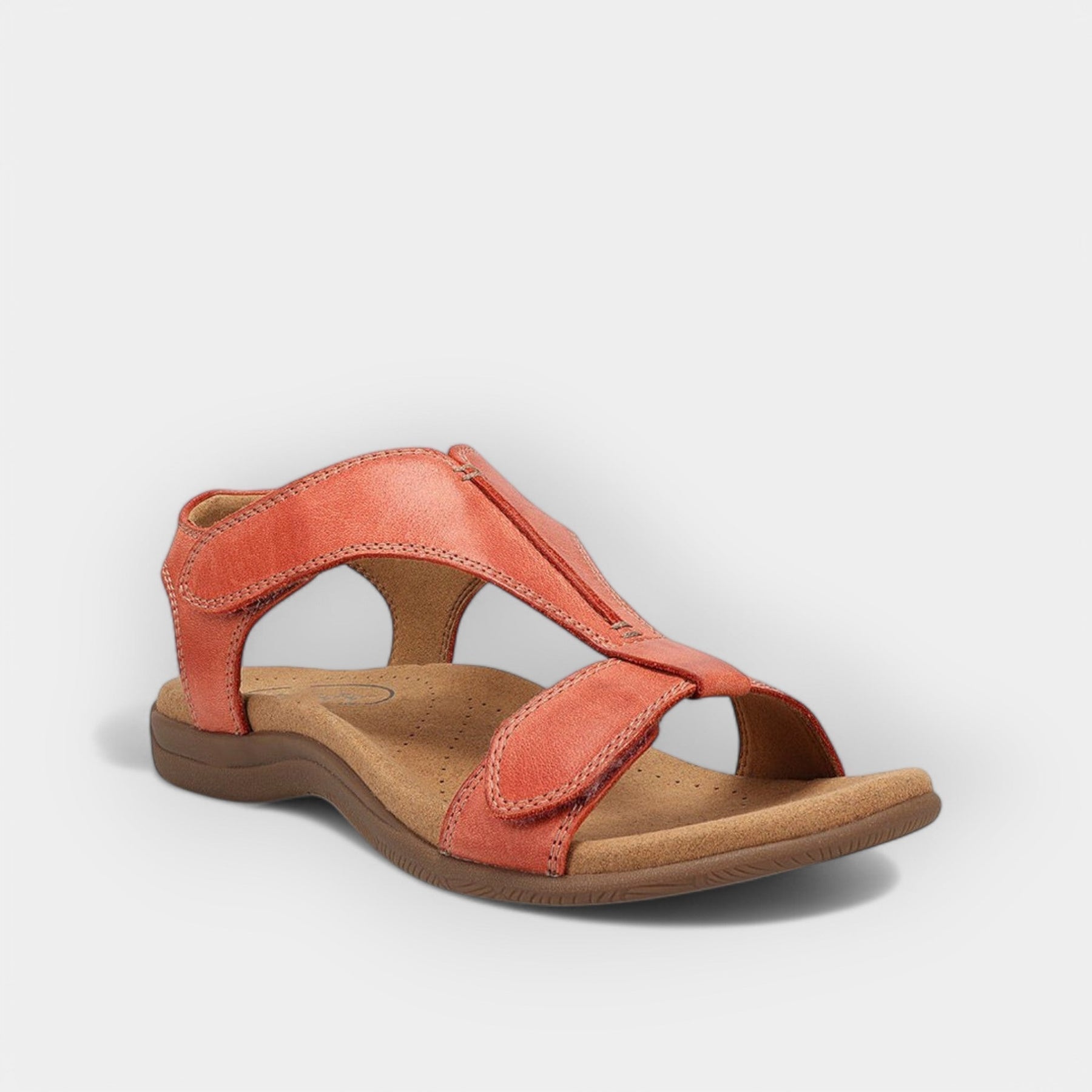Damen-Ledersandalen mit ergonomischer Sohle