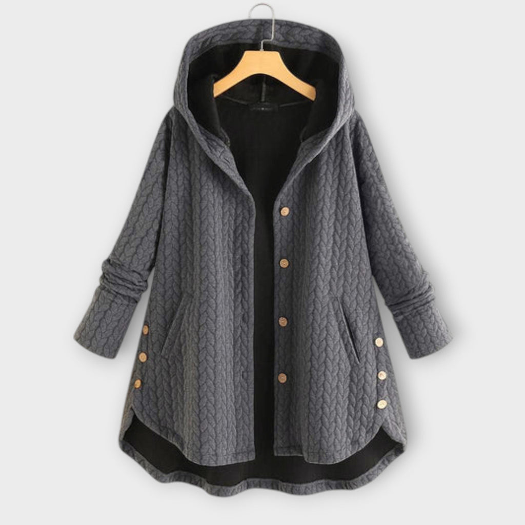 Leslie – Warme Strickjacke mit Knöpfen