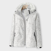 Moderne wasserdichte Damenjacke mit Kapuze – Ansicht 2