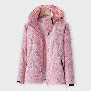 Moderne wasserdichte Damenjacke mit Kapuze – Ansicht 3