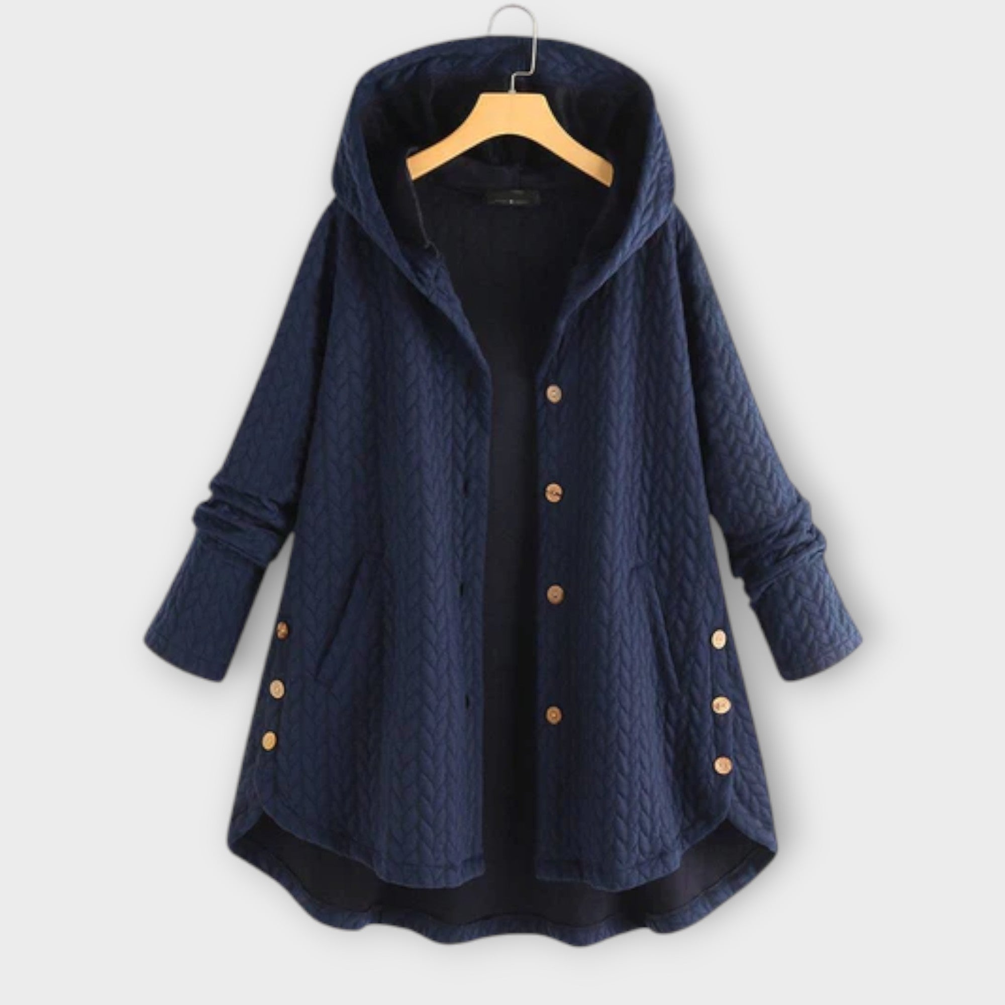 Leslie – Warme Strickjacke mit Knöpfen
