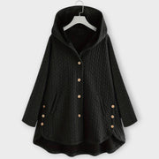 Warme Damen-Strickjacke Leslie mit Knöpfen