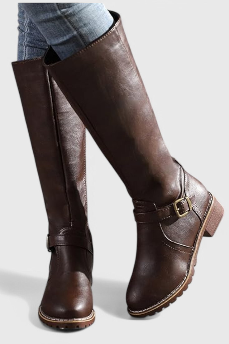 Sienna – Klassische kniehohe Reitstiefel für Damen – Ansicht 2