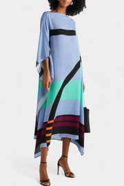 Eleonora – Damen-Kaftan mit geometrischem Muster – Ansicht 14