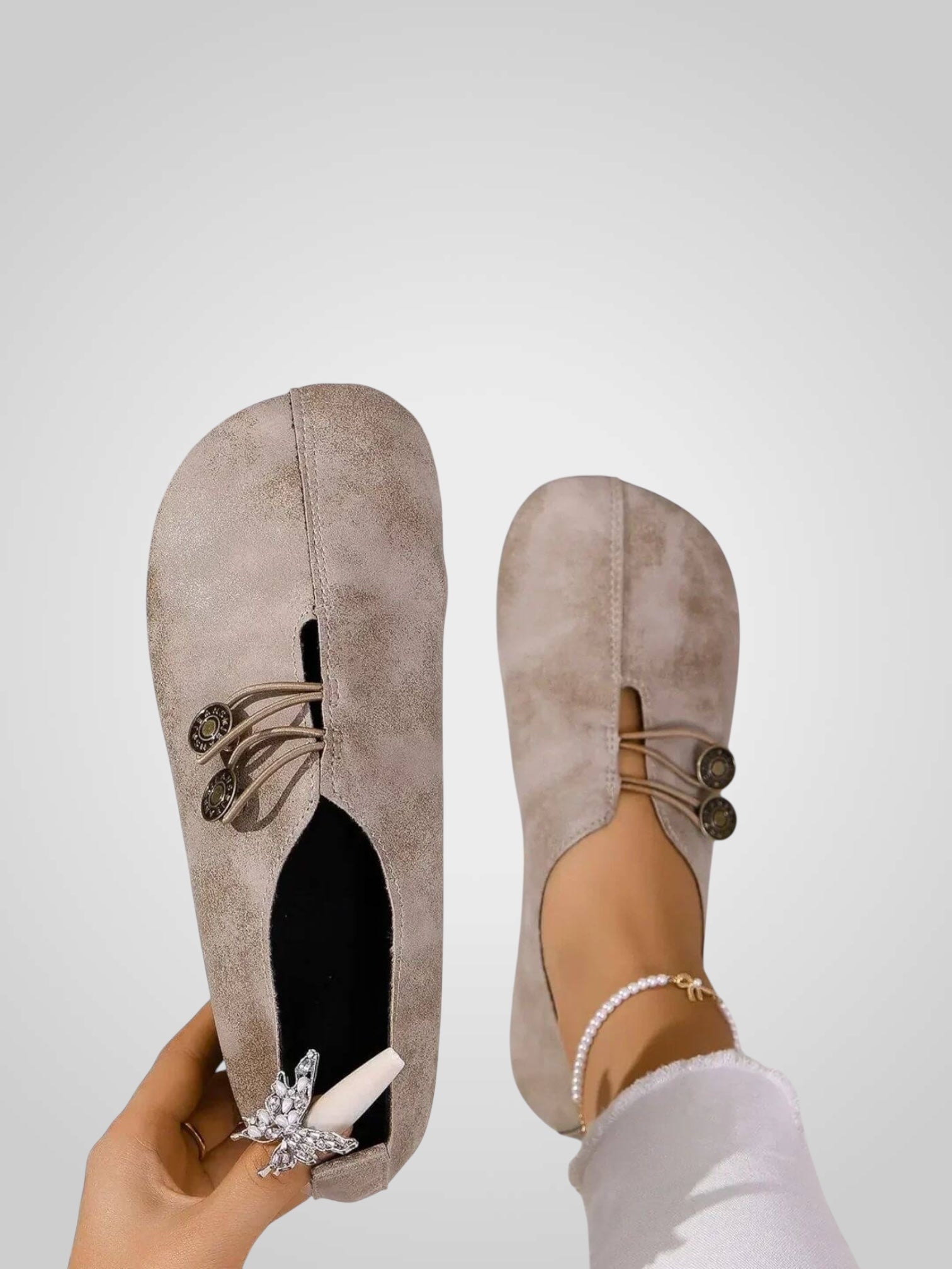 Lydia – Weiche flexible orthopädische Schuhe für Damen – Ansicht 3