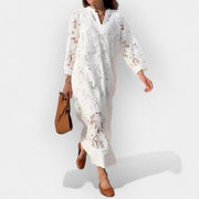 Eliza – Leichtes Baumwollkleid für Damen mit Spitze – Ansicht 4