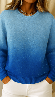 Charice – Elegantes Stricktop für Damen mit Farbverlauf und Glanz – Ansicht 4