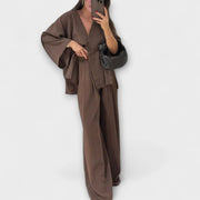 Damen-Freizeitset Jacqueline mit Top und Hose – Ansicht 7