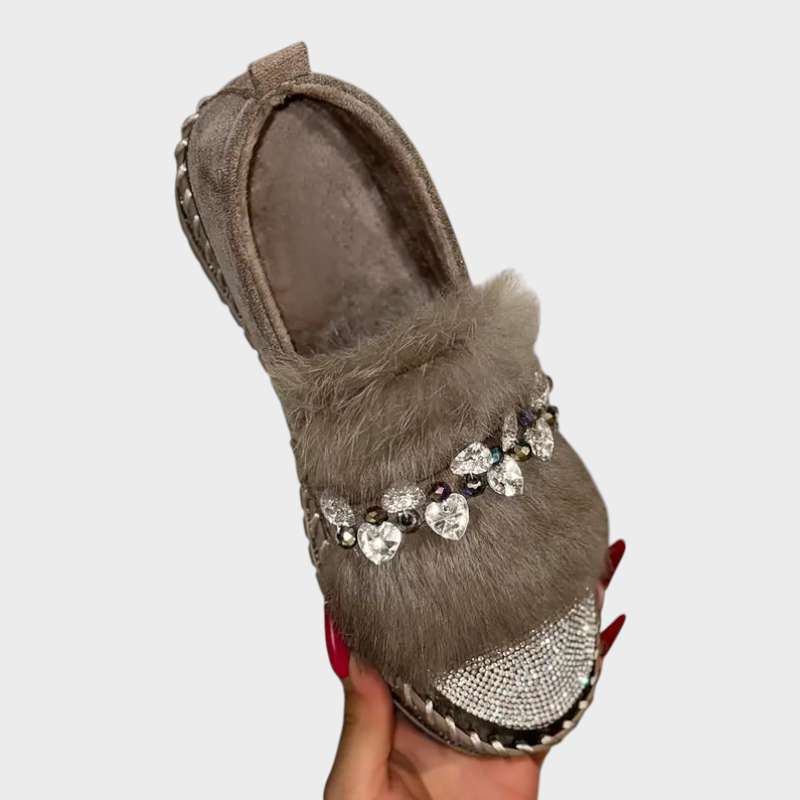 Narzissa – Komfort-Loafer für Damen mit glänzendem Federdetail – Ansicht 6