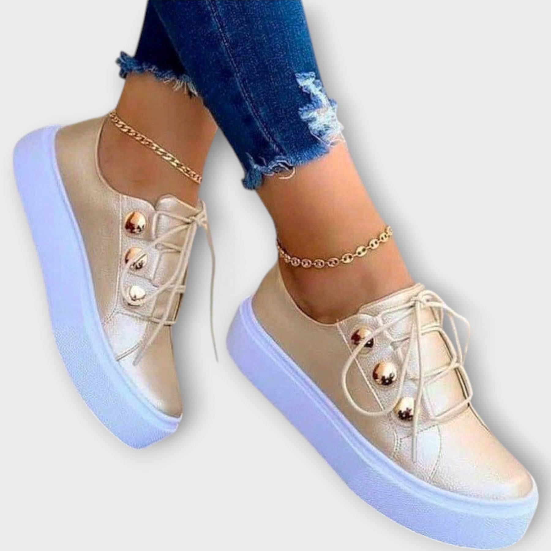 Stilvolle minimalistische Sneaker für Damen – Ansicht 3