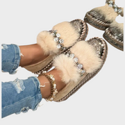 Narzissa – Komfort-Loafer für Damen mit glänzendem Federdetail – Ansicht 5