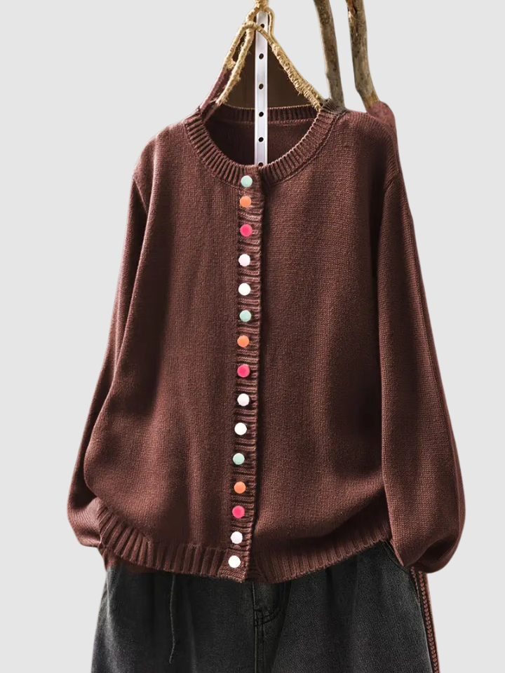 Adalyn Grace – Strickjacke für Damen mit Knöpfen – Ansicht 6