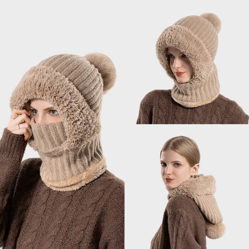 Alpina – 3-in-1-Strickmütze für Damen – Ansicht 2