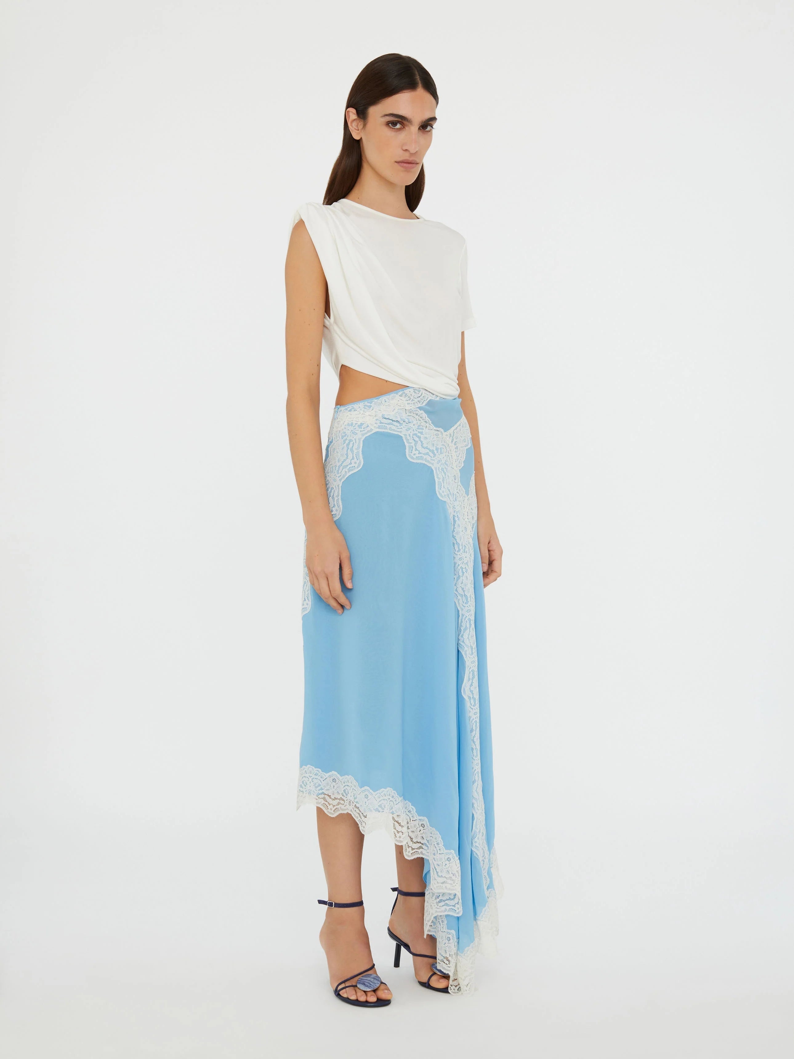 Alice | Midikleid mit gedrehtem Blusendetail